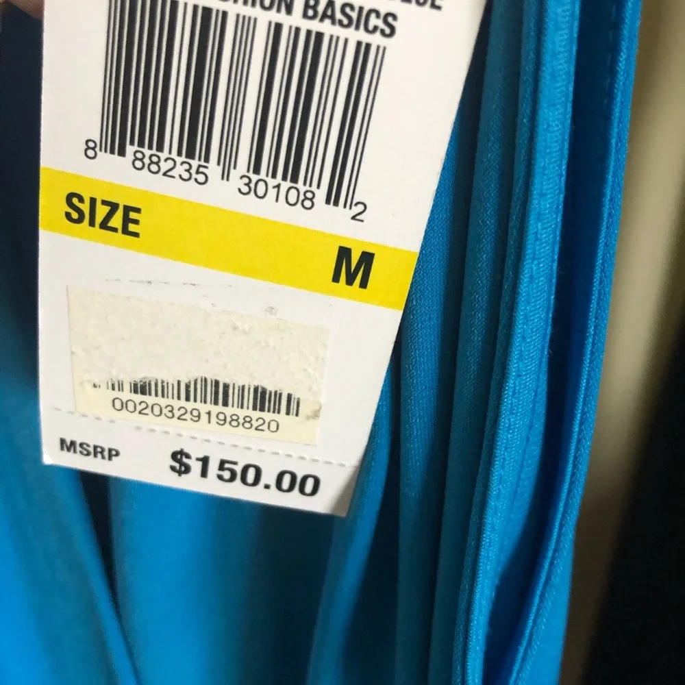Michael Kors Blue High-Low Dress
